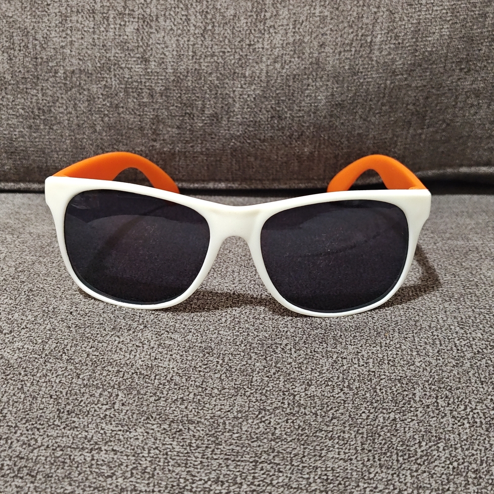 Success Academy Kids White Orange Shades Sunglasses Classic Style Fashion Unisex